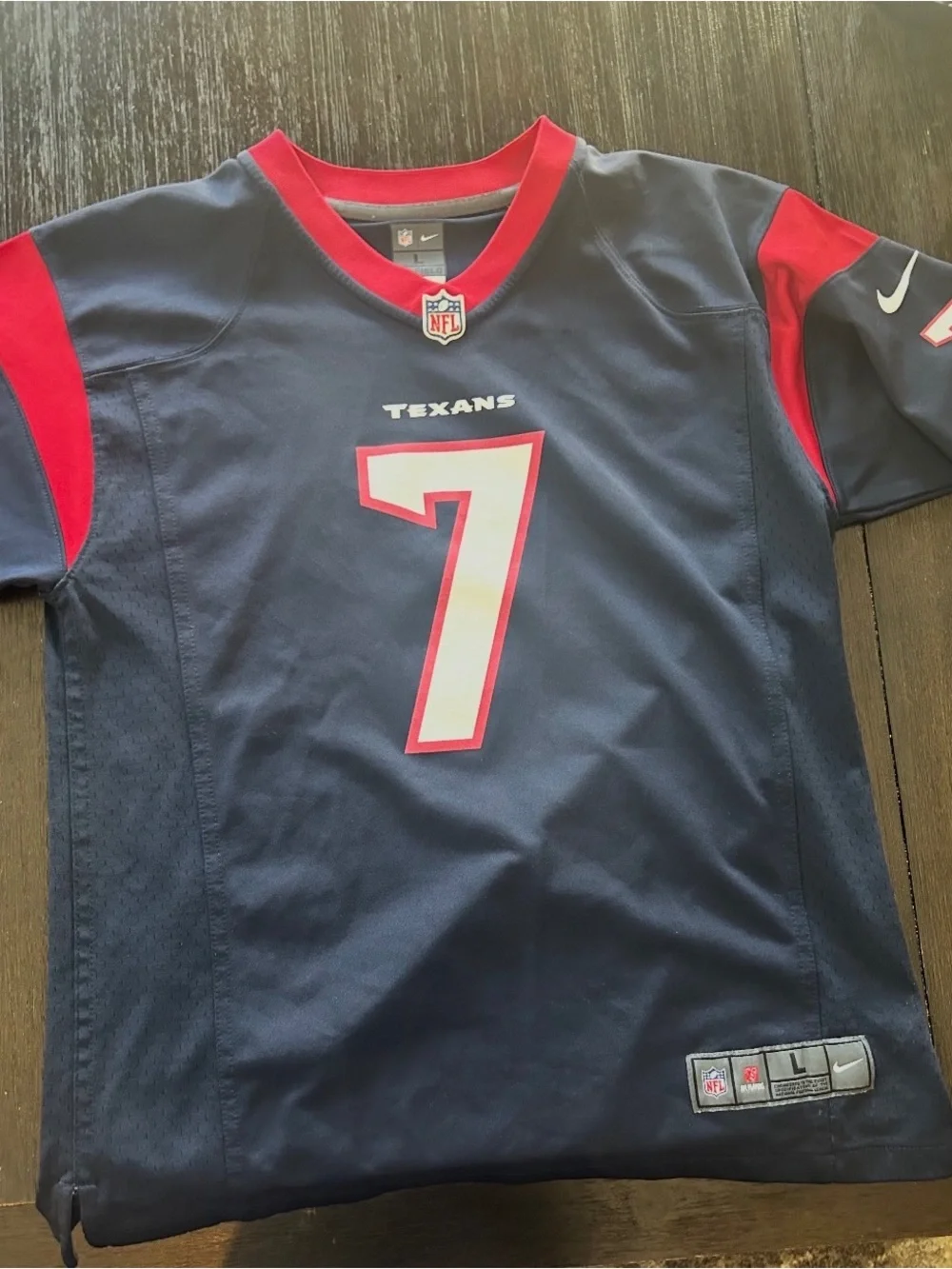 CJ Stroud Houston Texans #7 Kids Jersey - Navy and Red